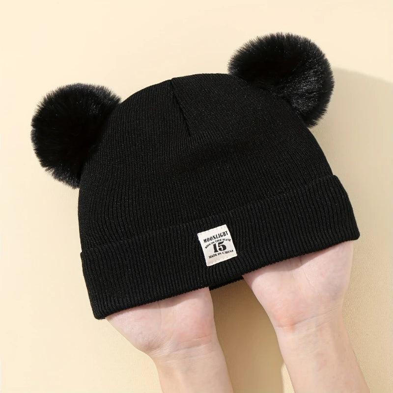 Gorro Outono Inverno Bebê - Malha Quente