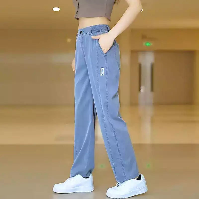 Calça Aurora Feminina em Malha de Seda Gelo e Poliéster [VOCÊ + ESTILOSA]