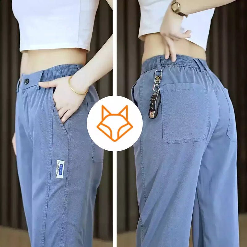 Calça Aurora Feminina em Malha de Seda Gelo e Poliéster [VOCÊ + ESTILOSA]