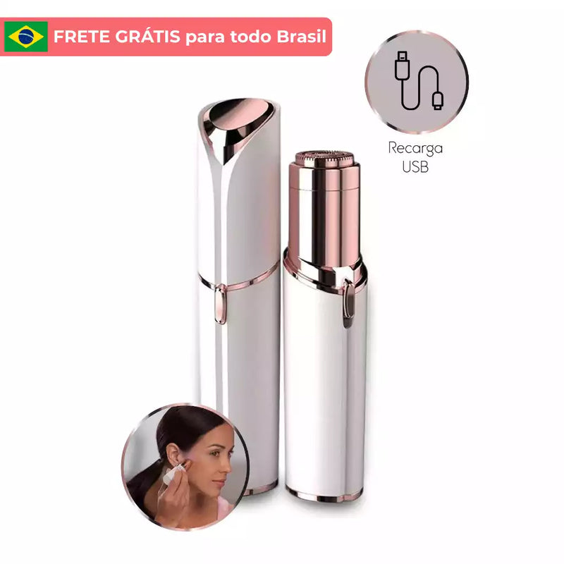 Depilador Facial Portátil Indolor - Formato de Batom
