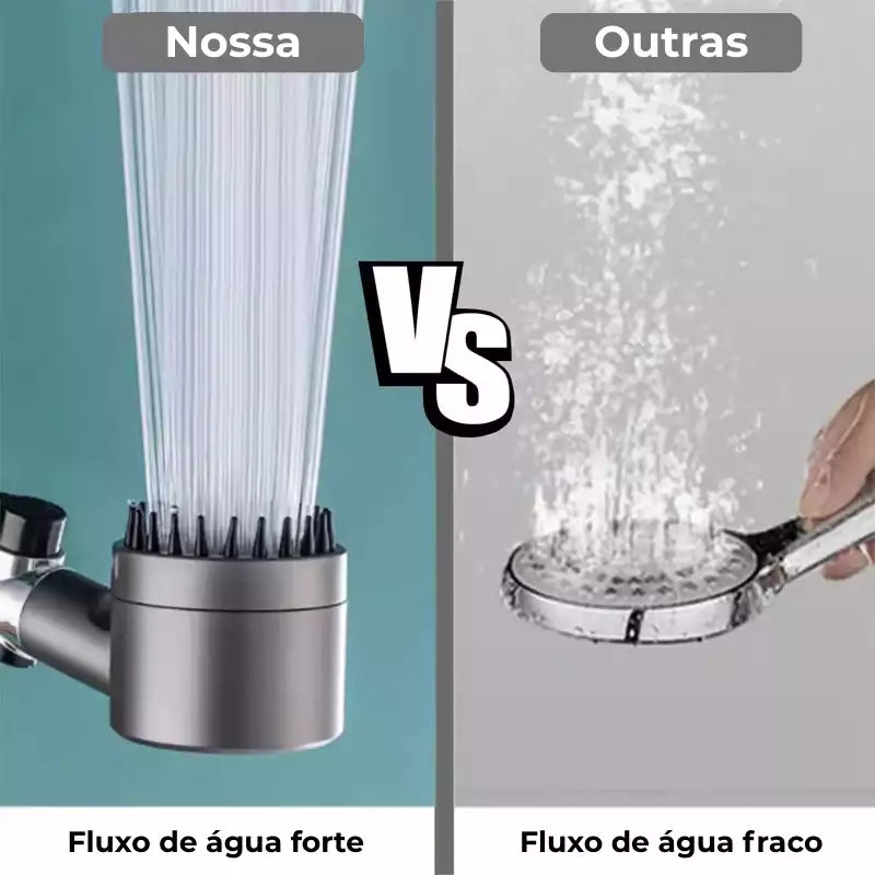 Pression Shower™ - Chuveiro de Reforço Ducha Ajustável Com 3 Modos - ALTA PRESSÃO