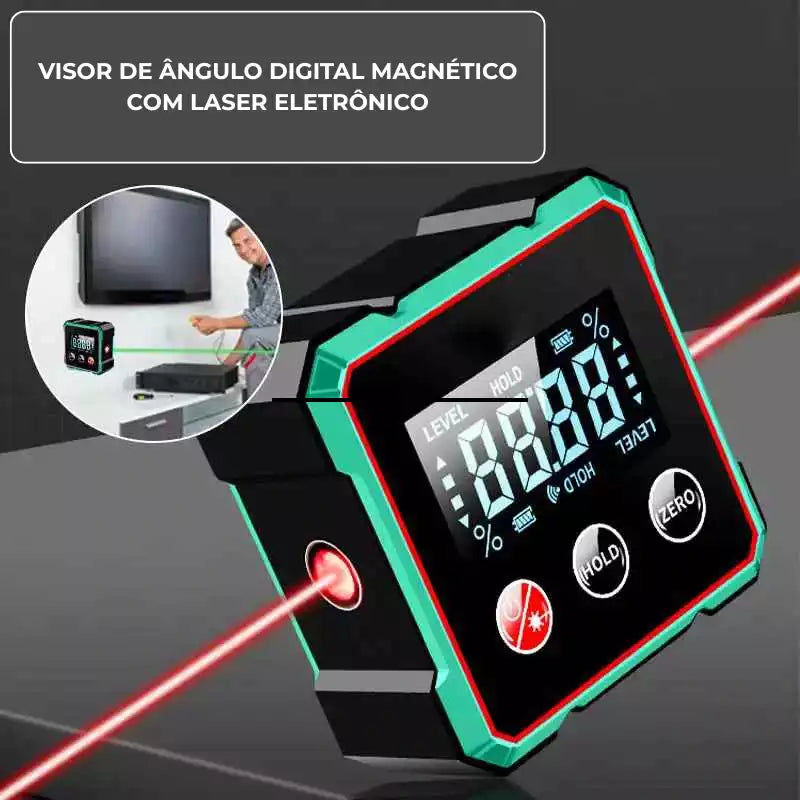 ProLevel™ – Medidor Magnético de Ângulo 4 Lados – Sua Garantia de Precisão Absoluta