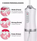 Irrigador Bucal DentalClean™ + Kit de Acessórios Grátis! + 21% de Desconto na Primeira Compra + Frete Grátis Para Todo Brasil