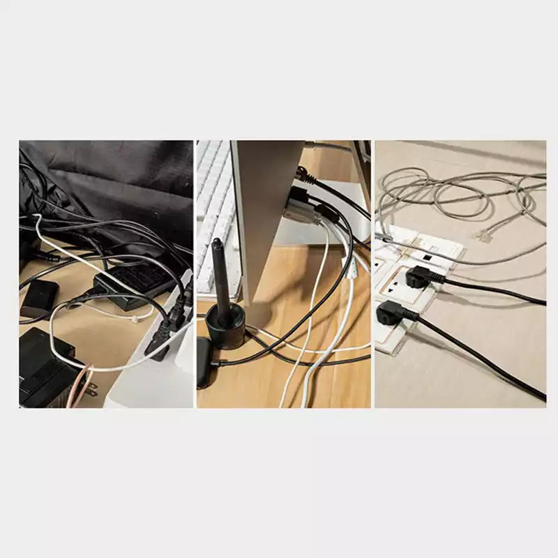 OrganizePRO - Kit Com 5 Organizadores de Fios [ORGANIZAÇÃO TOTAL]